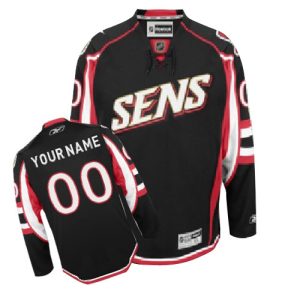 NHL Ottawa Senators Trikot Benutzerdefinierte Reebok 3rd Schwarz Authentic